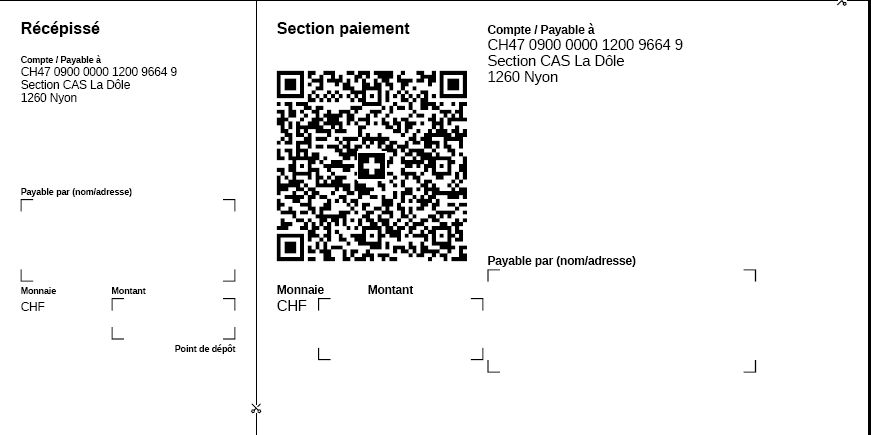 QR Facture CAS La Dole